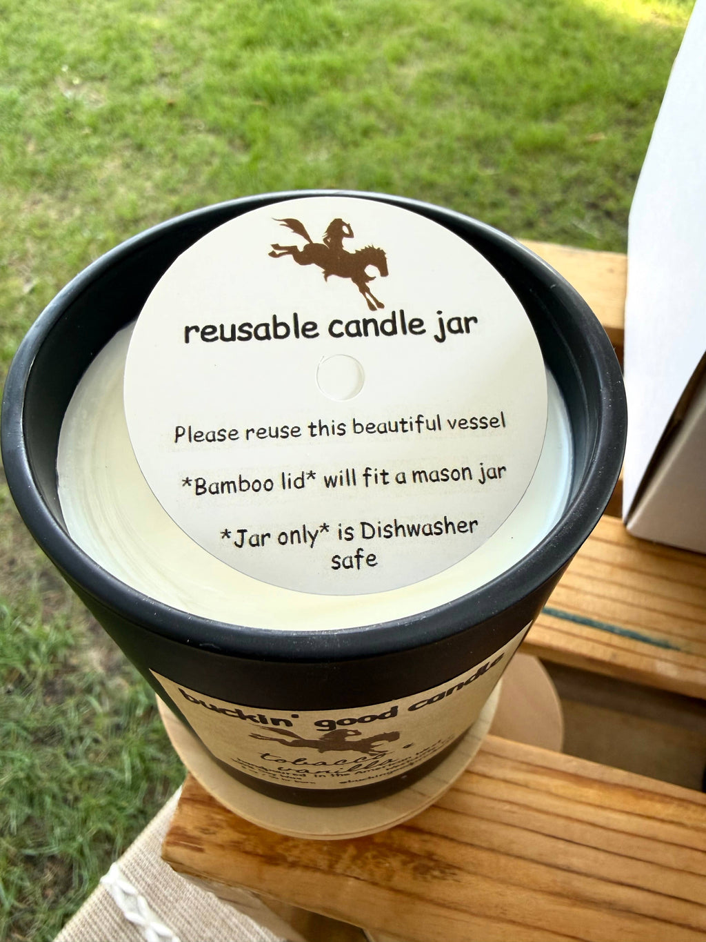 Candle Rosewood + Wildflowers (western decor)