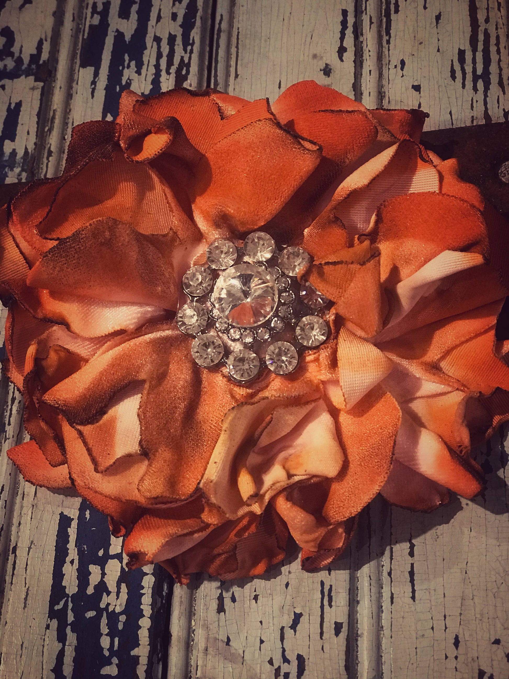 VINTAGE VELVET HANDMADE TURQUOISE PIN