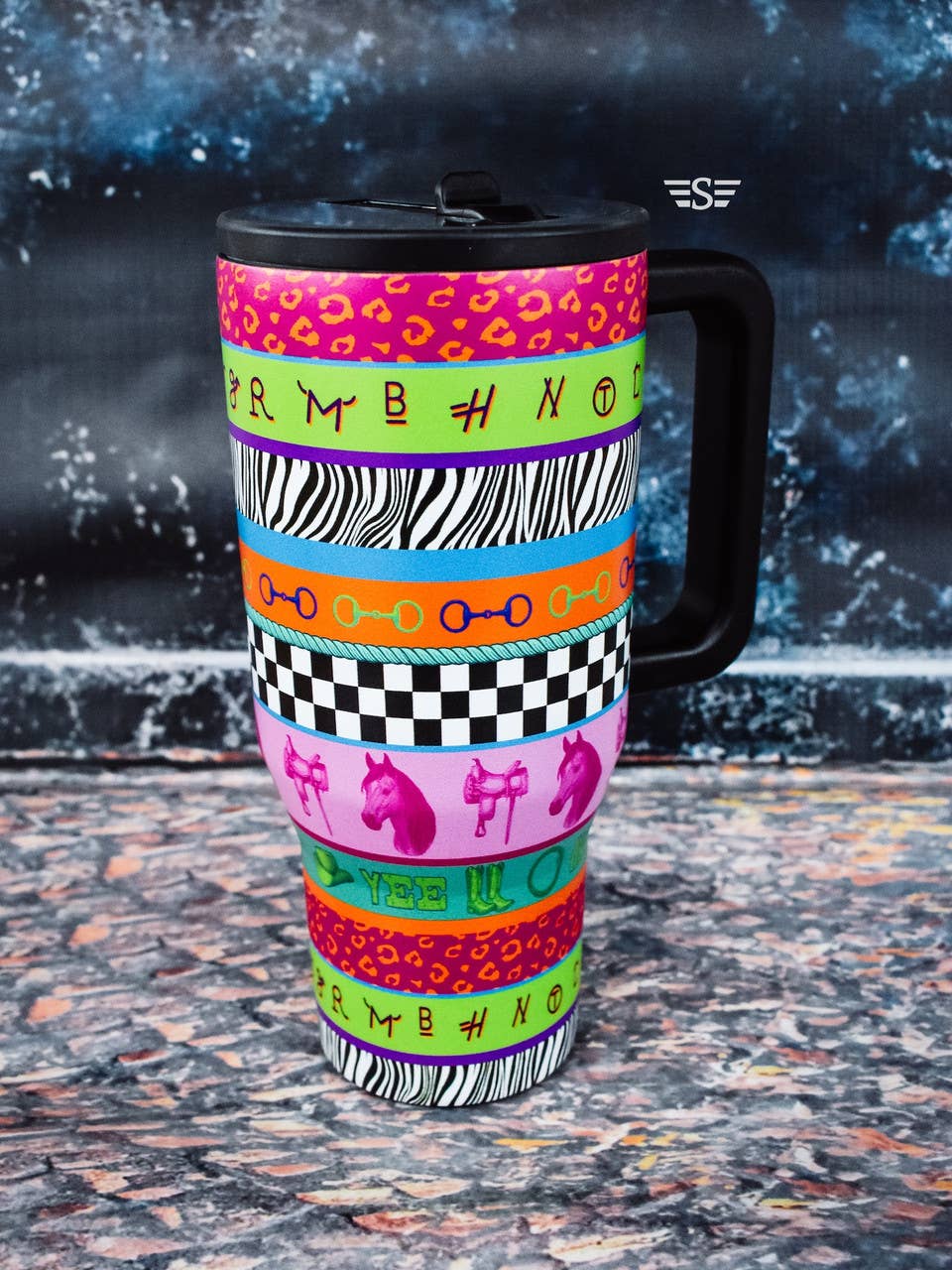 Neon Rodeo 32oz Flip Lid Tumbler