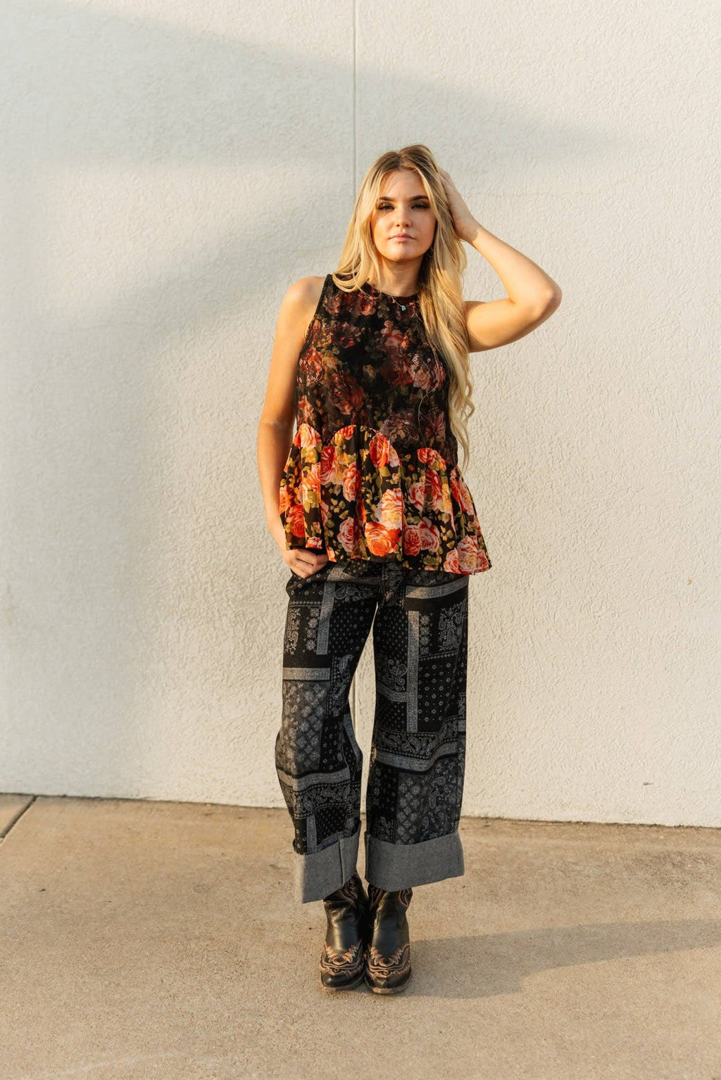 PAISLEY CUFF JEAN TH201