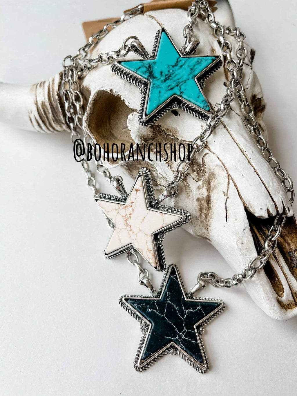 Punchy Star Necklace Western Pendant Necklace