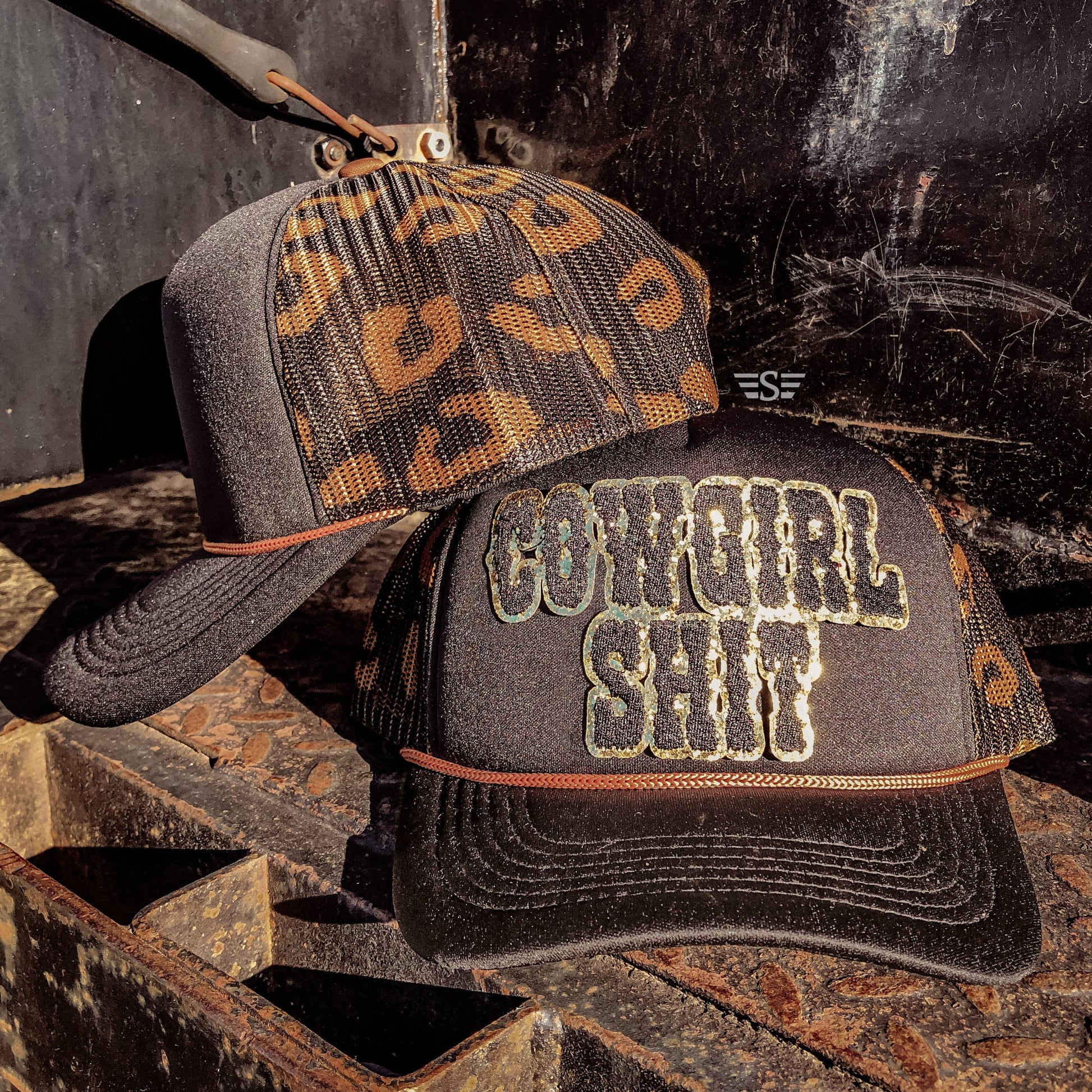 Cowgirl Shit Printed Mesh Leopard Magna Pony® Trucker Cap