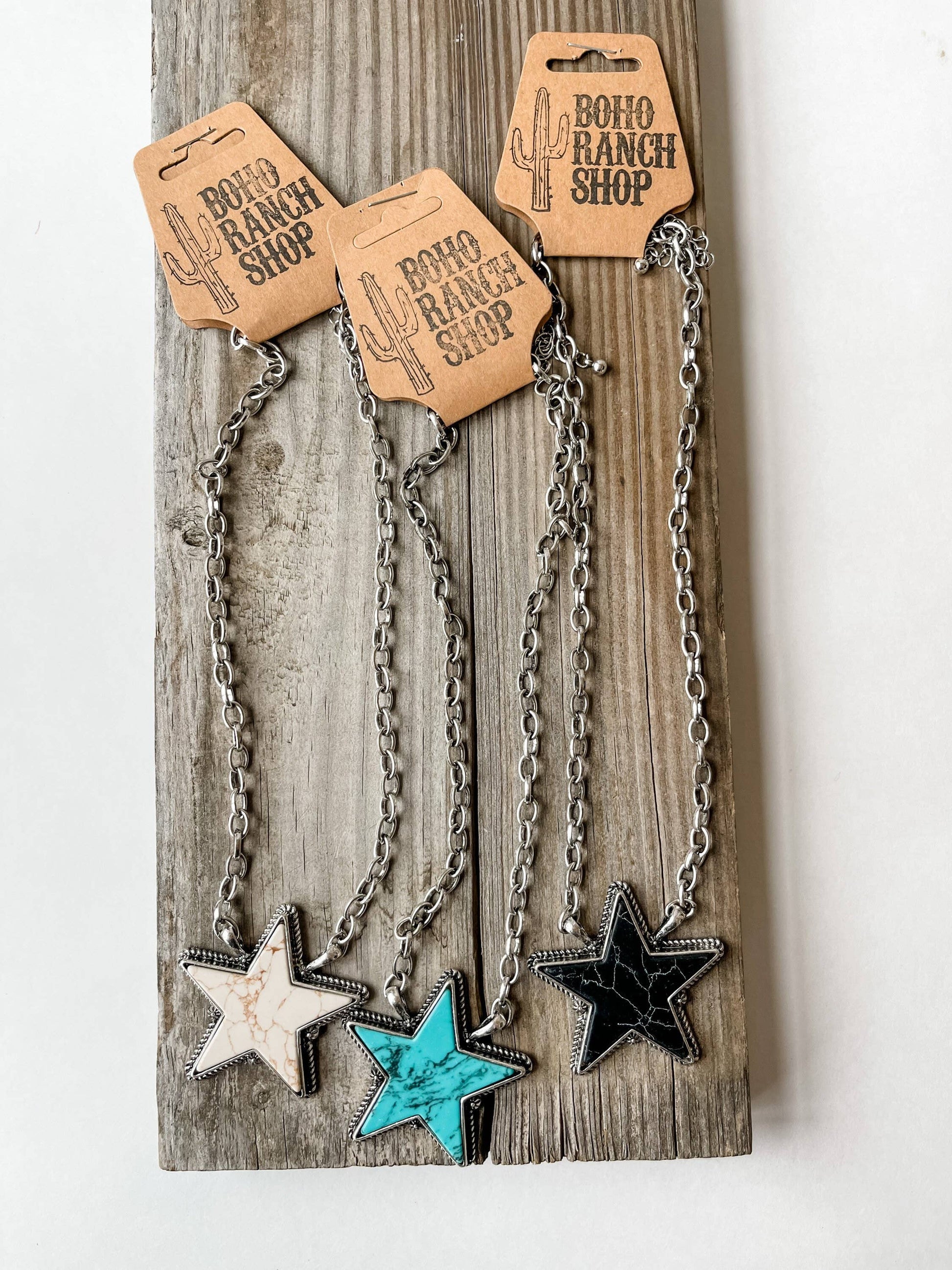Punchy Star Necklace Western Pendant Necklace