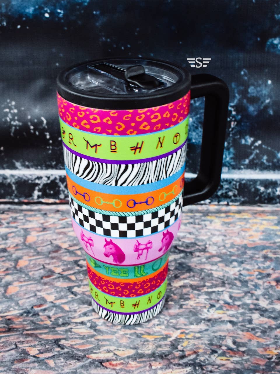 Neon Rodeo 32oz Flip Lid Tumbler