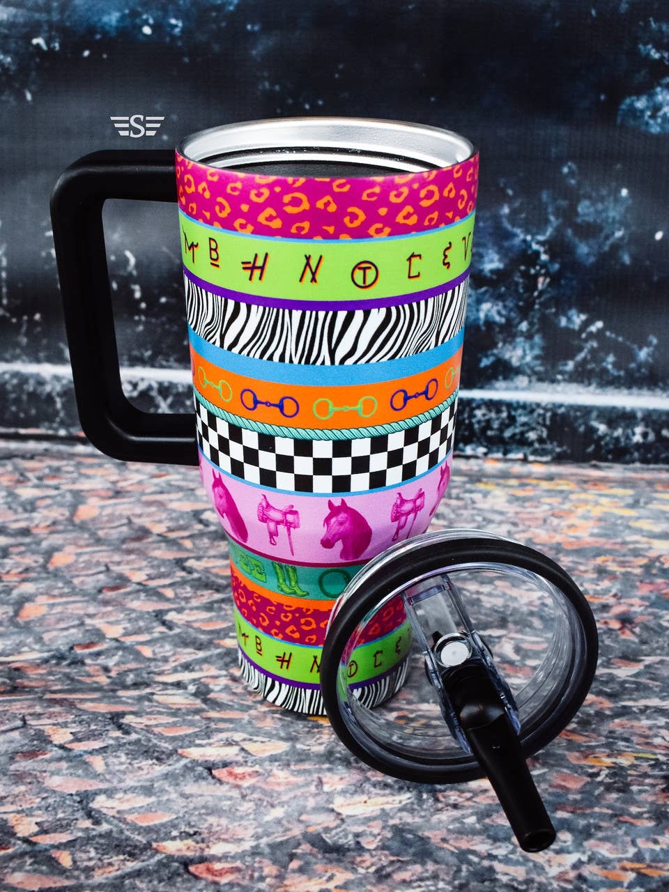 Neon Rodeo 32oz Flip Lid Tumbler