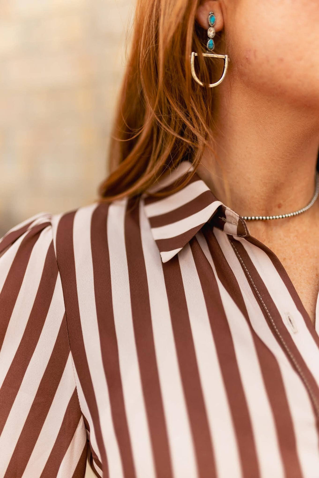 TAN BROWN STRIPED