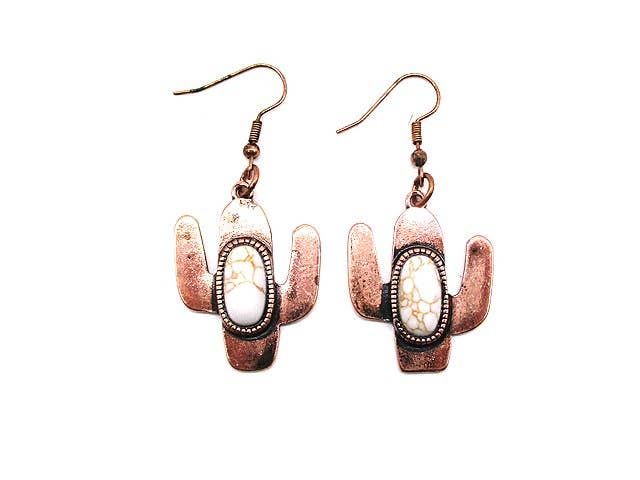 Western Cactus Earring