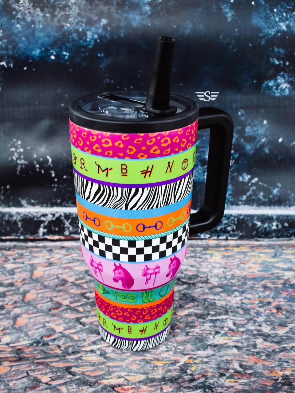 Neon Rodeo 32oz Flip Lid Tumbler