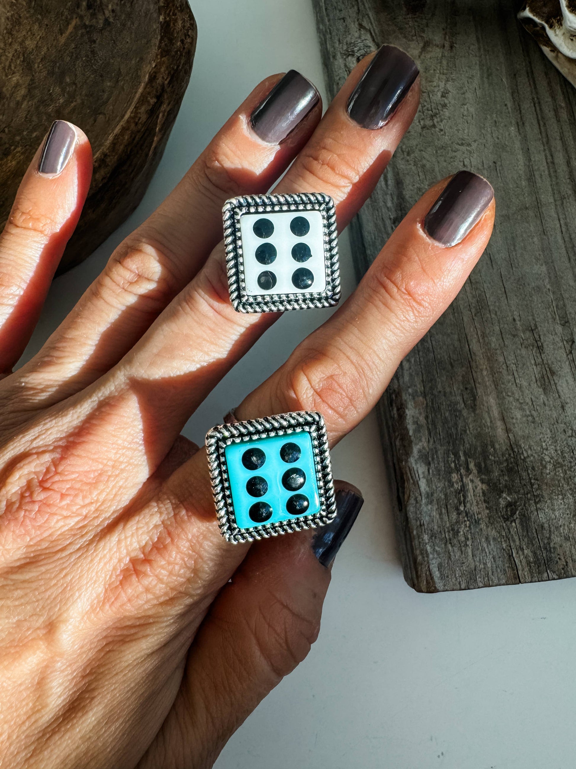 Western Ajustable Dice Ring