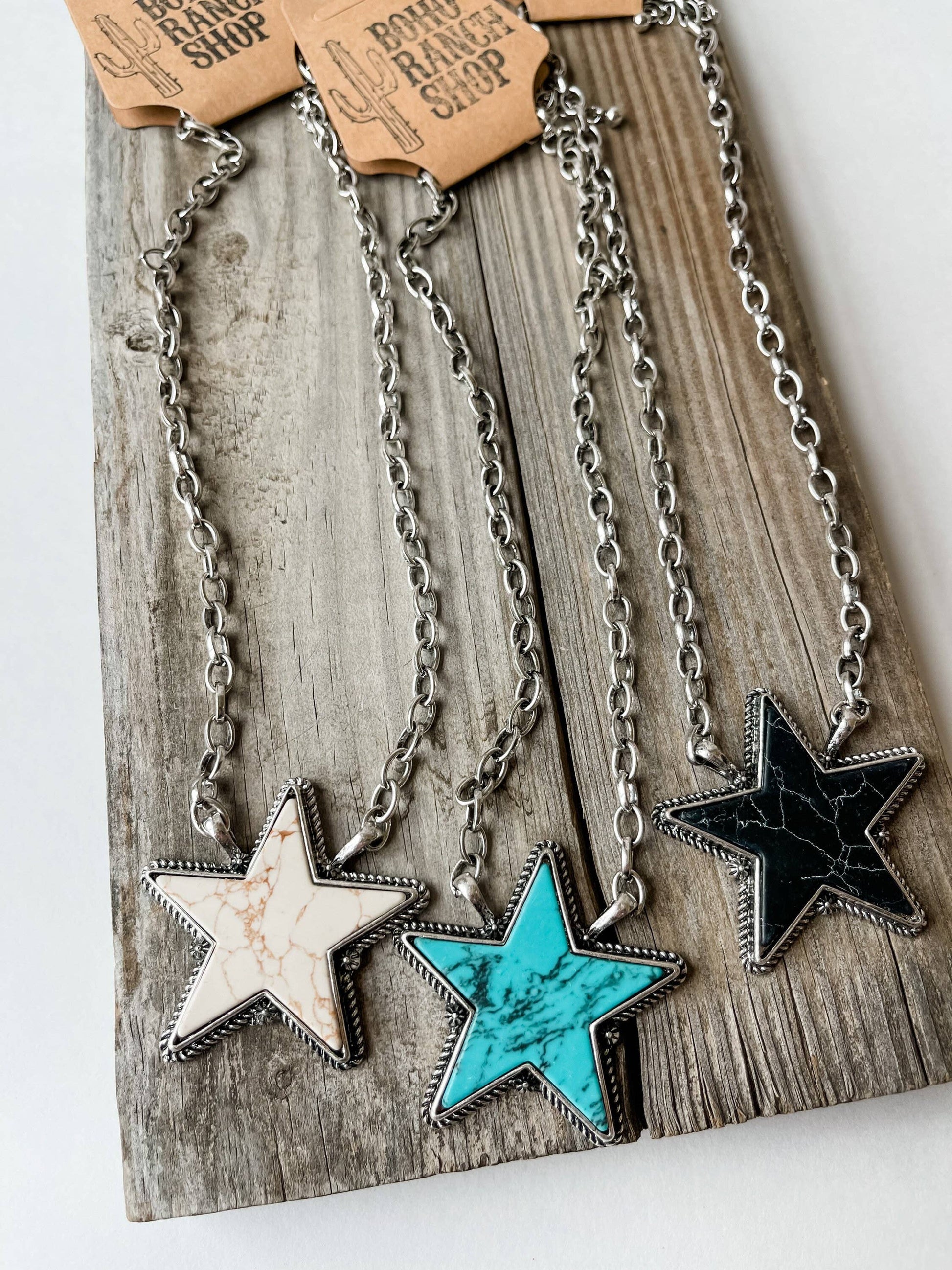 Punchy Star Necklace Western Pendant Necklace