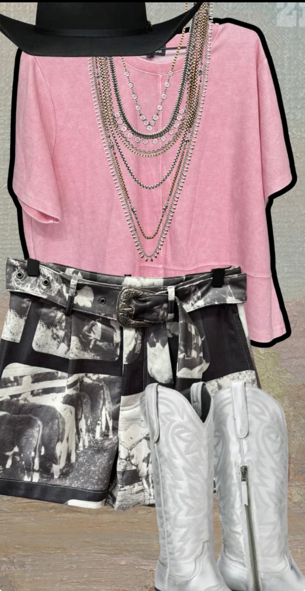 Blush Western Classic Top