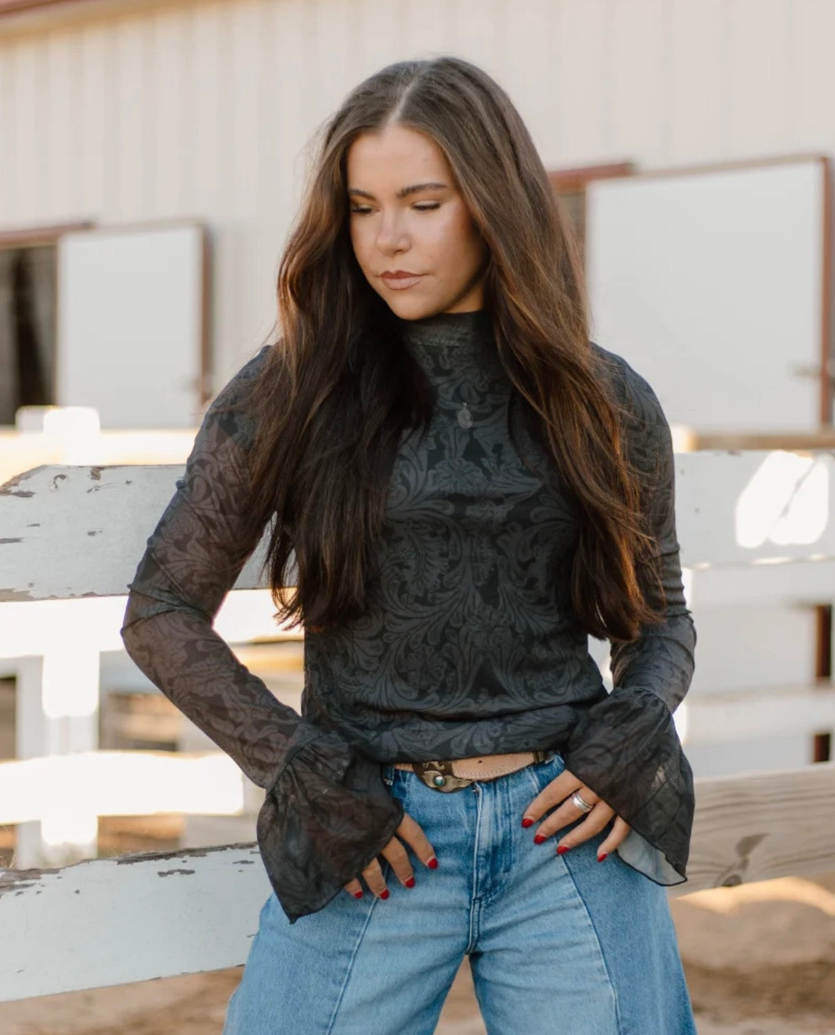 Tooled in Black Sheer
