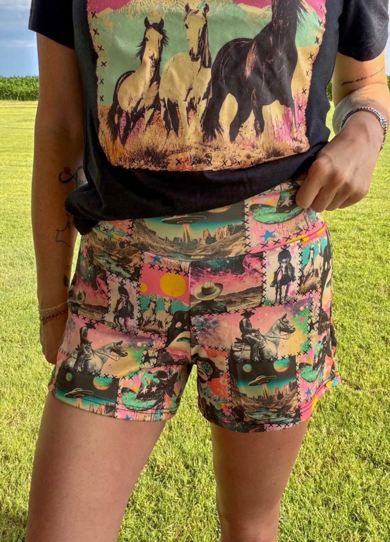 Cosmic Cowgirl Shorts