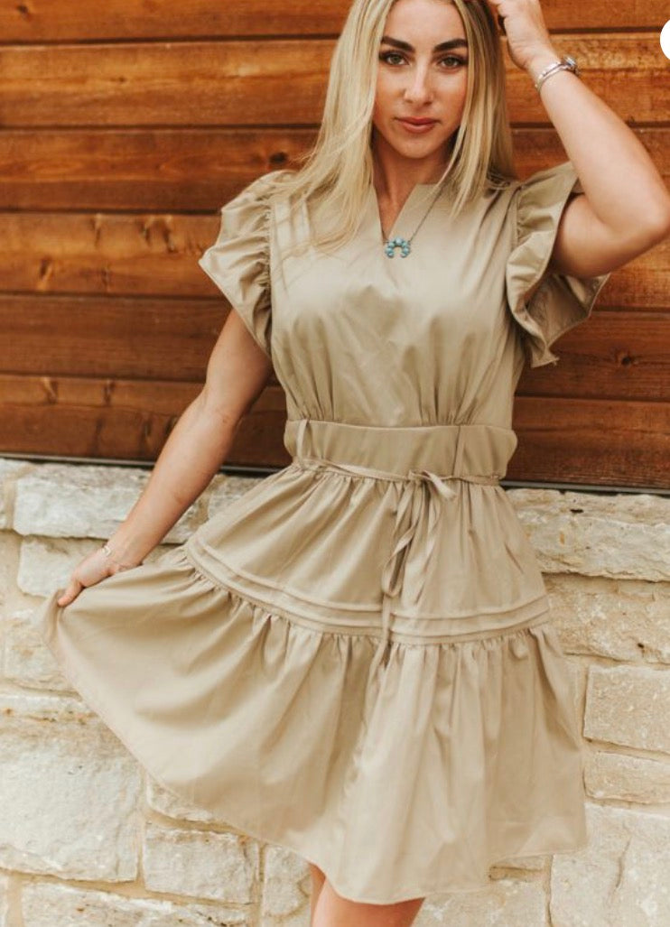Khaki Dress DR774