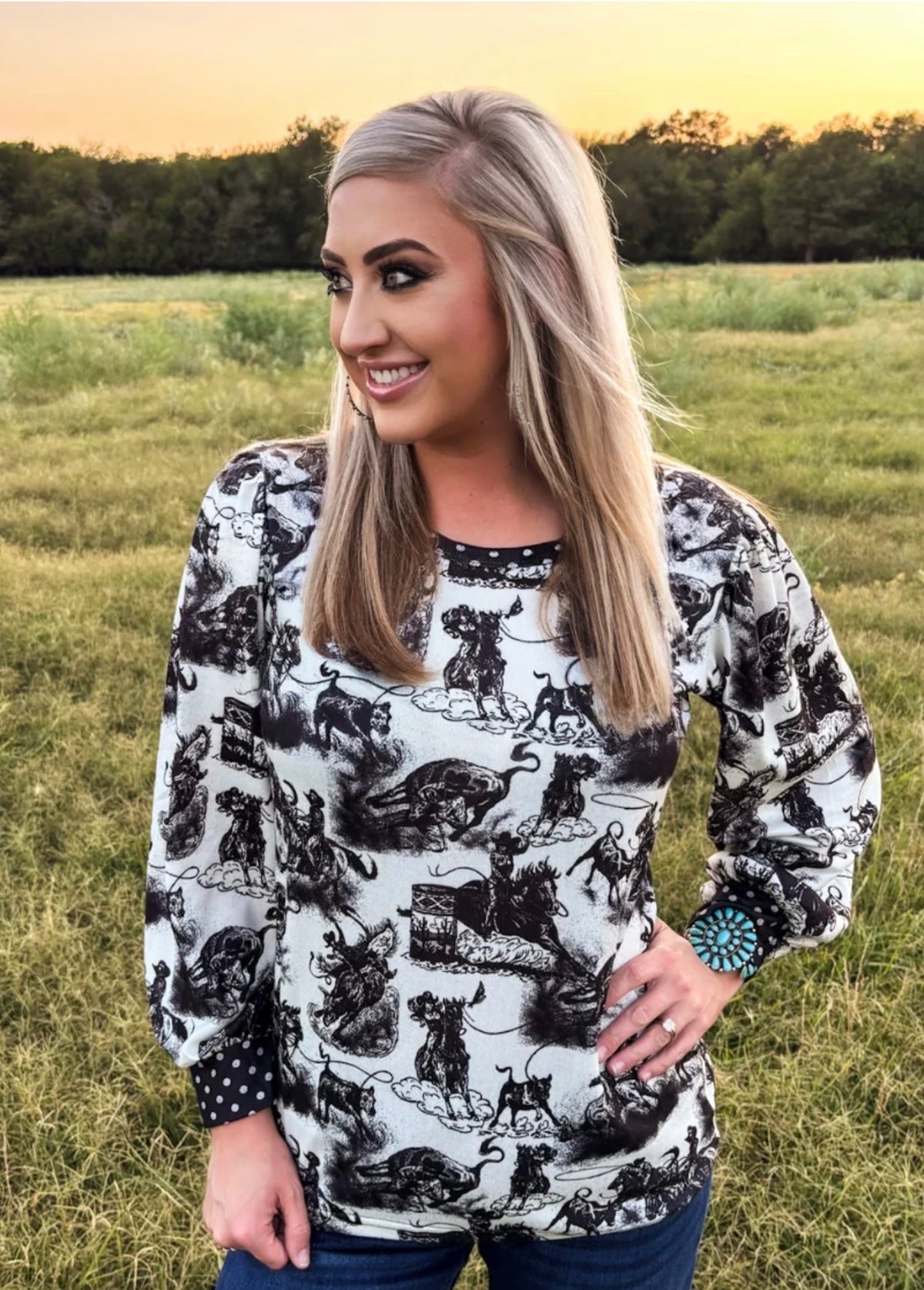 Rodeo Dotty Top