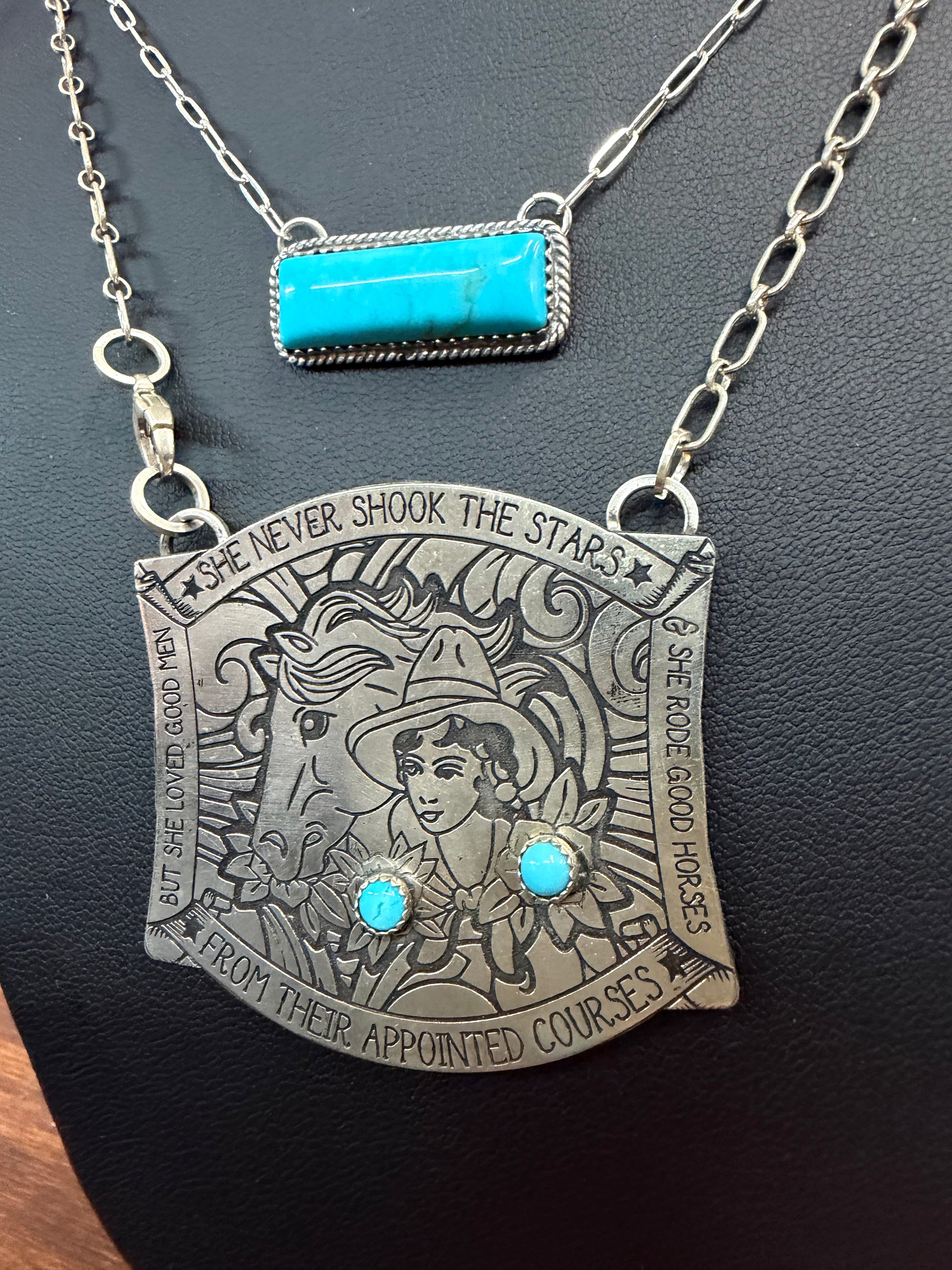 Turquoise Bar Necklace