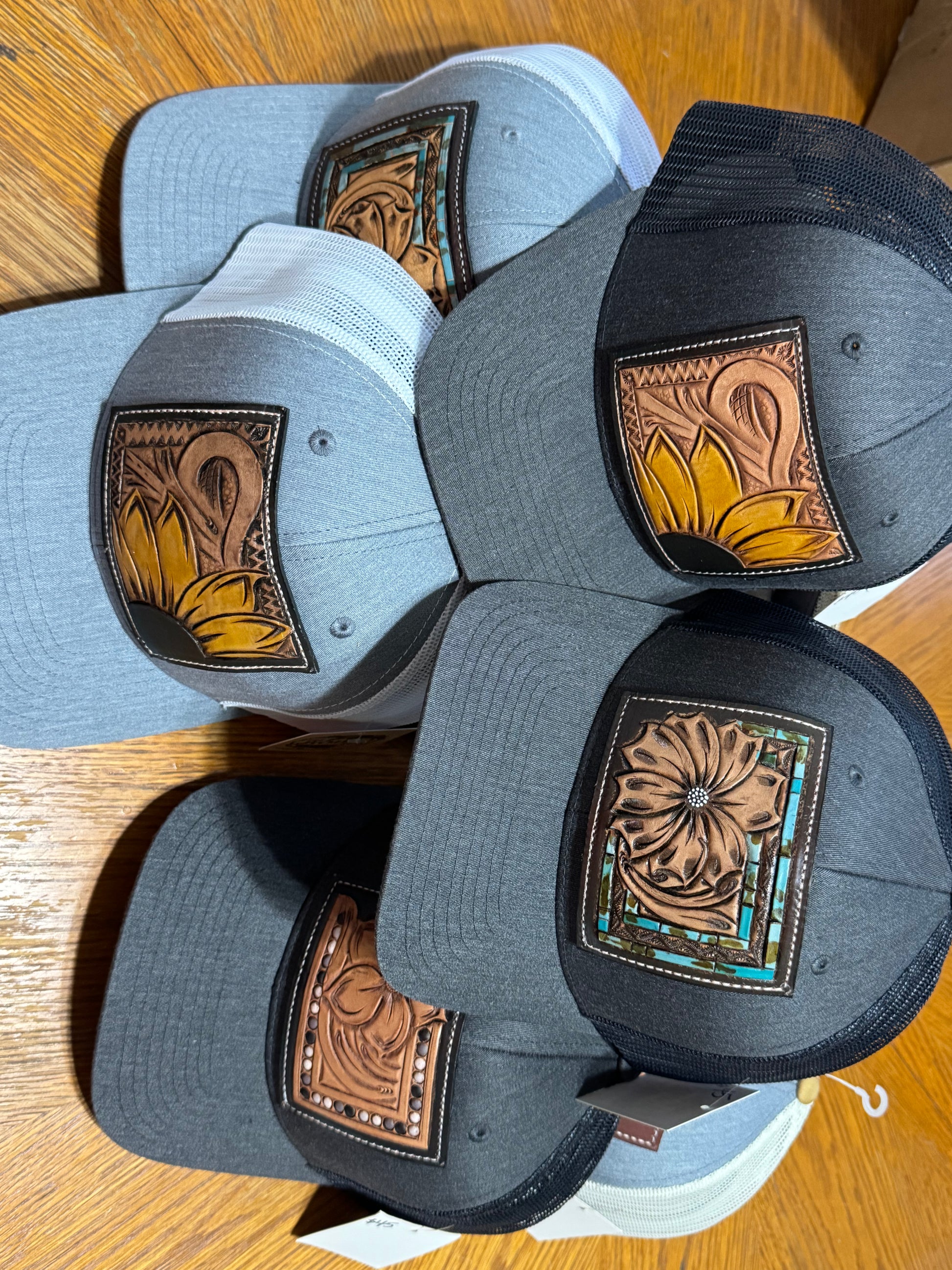 Leather Patch Trucker Hat