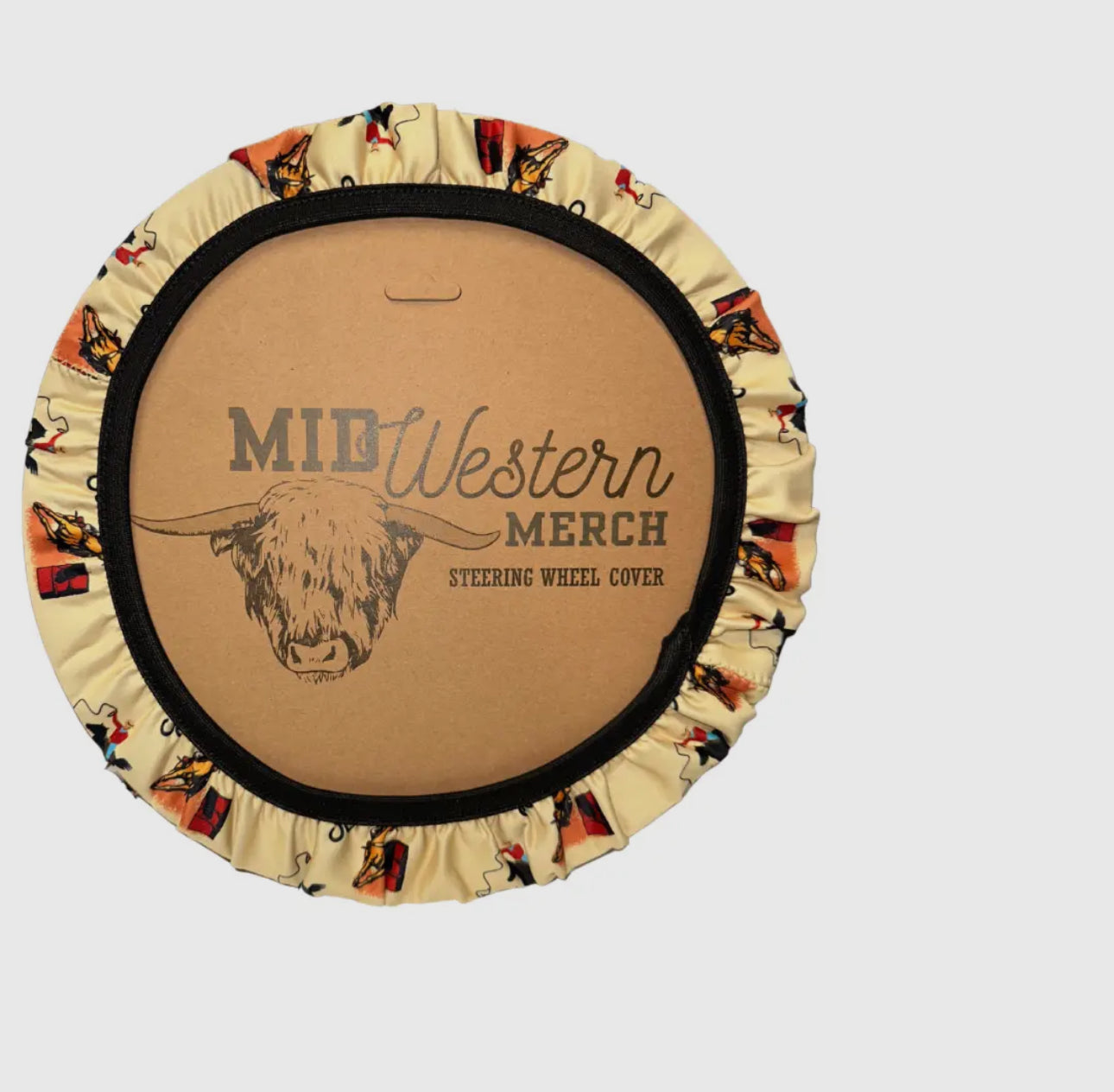 Vintage Cowboy Steering Cover