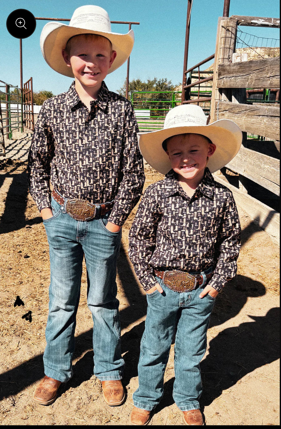 ‘Cut A Rug’ Boys L/S Button Down