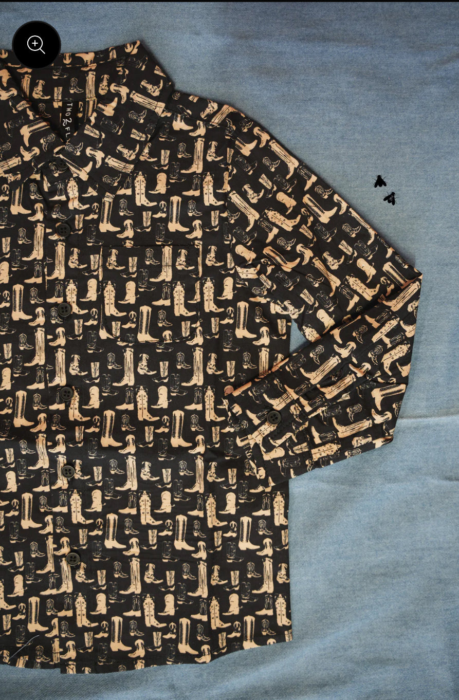 ‘Cut A Rug’ Boys L/S Button Down