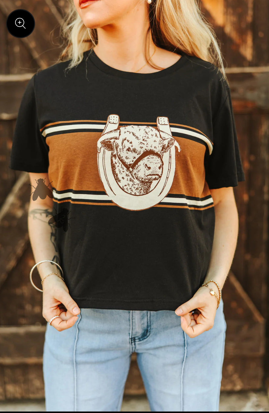 Hereford Ranch Ladies T-shirt ~ Black