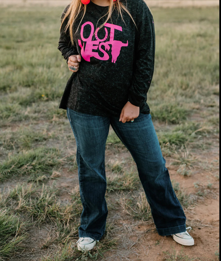 Grungy Gringa Ladies  L/S Shirt (Out West)