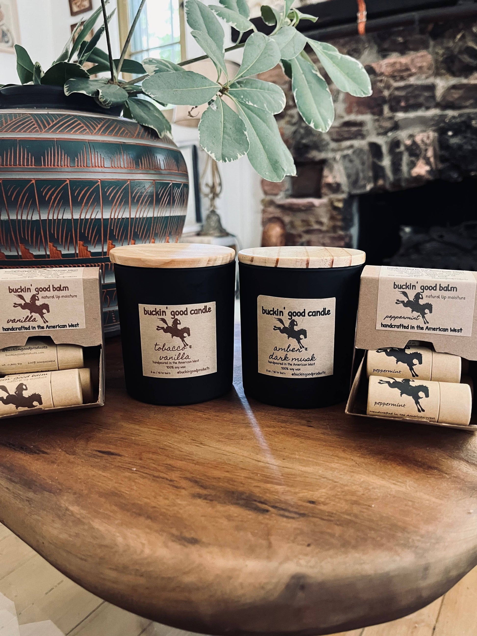 Candle Tobacco + Vanilla Ceramic (western decor)