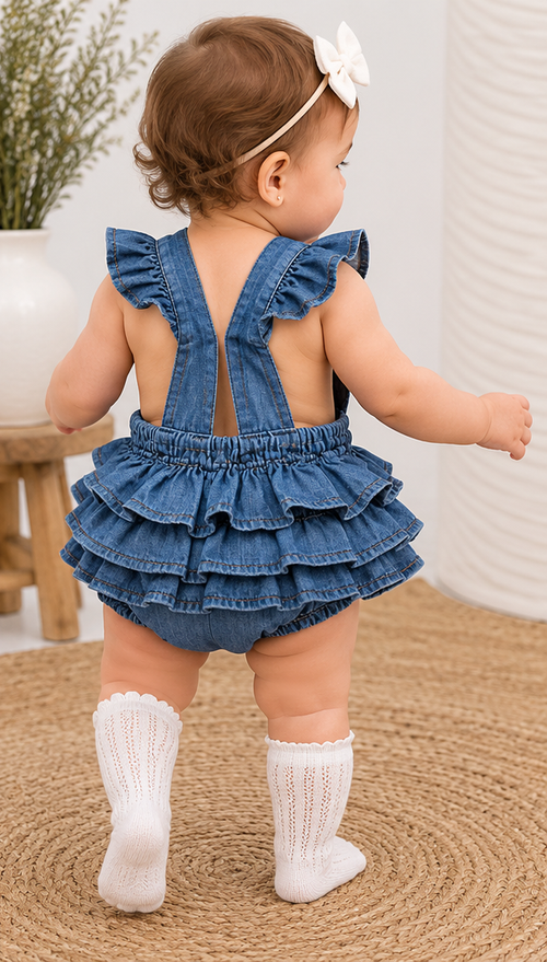 Bluebell Ruffle Bubble Romper