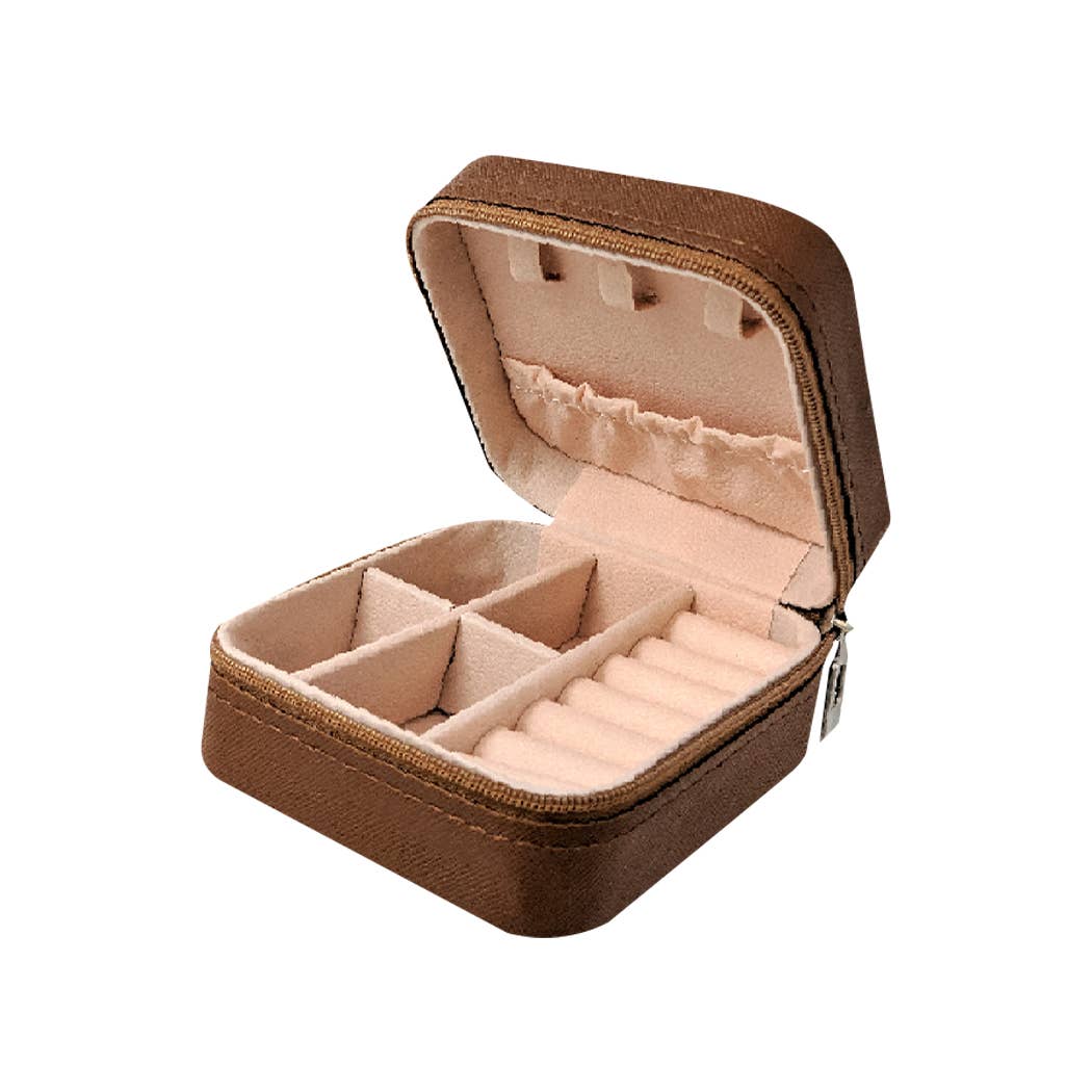 Western Style Sunflower Leather Jewelry Box