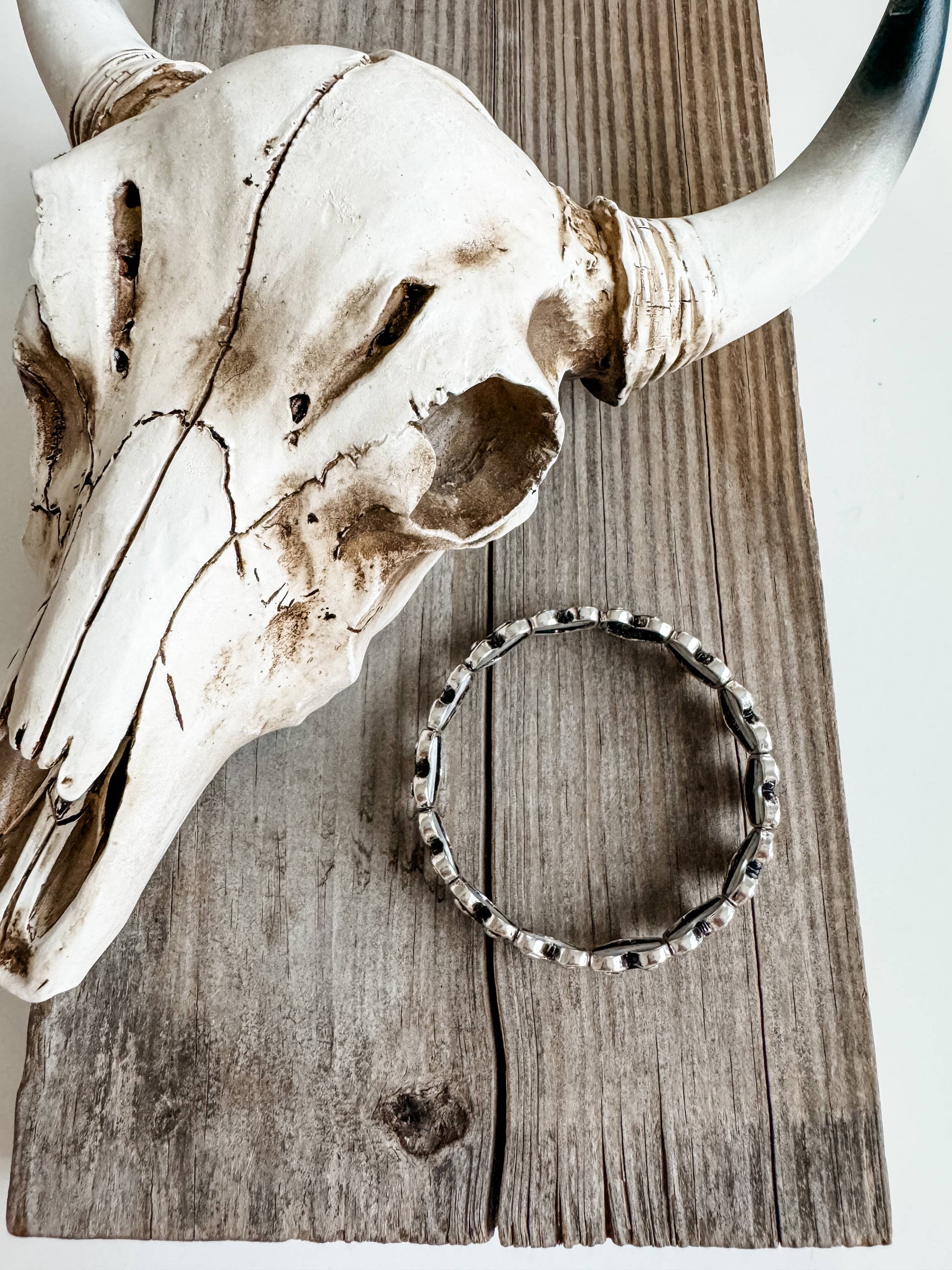 Western Card Theme Stretch Bracelet