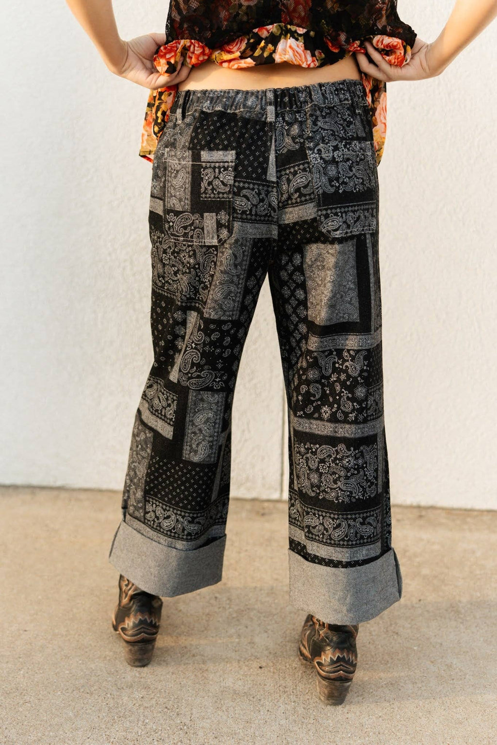 PAISLEY CUFF JEAN TH201