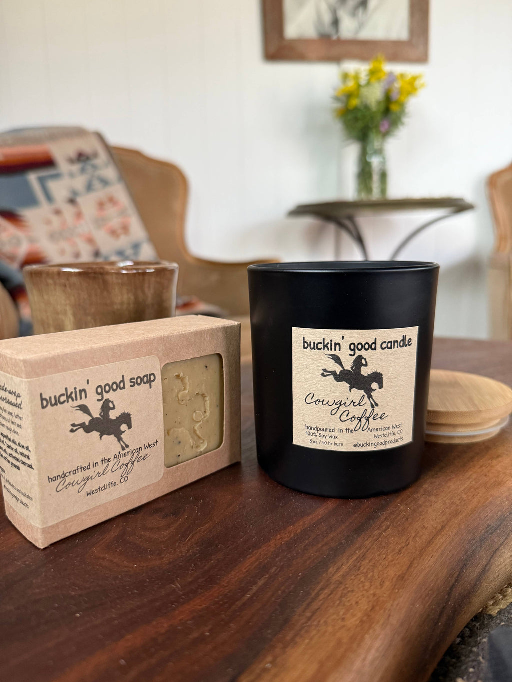 Candle Cowgirl Coffee Ceramic (western decor)