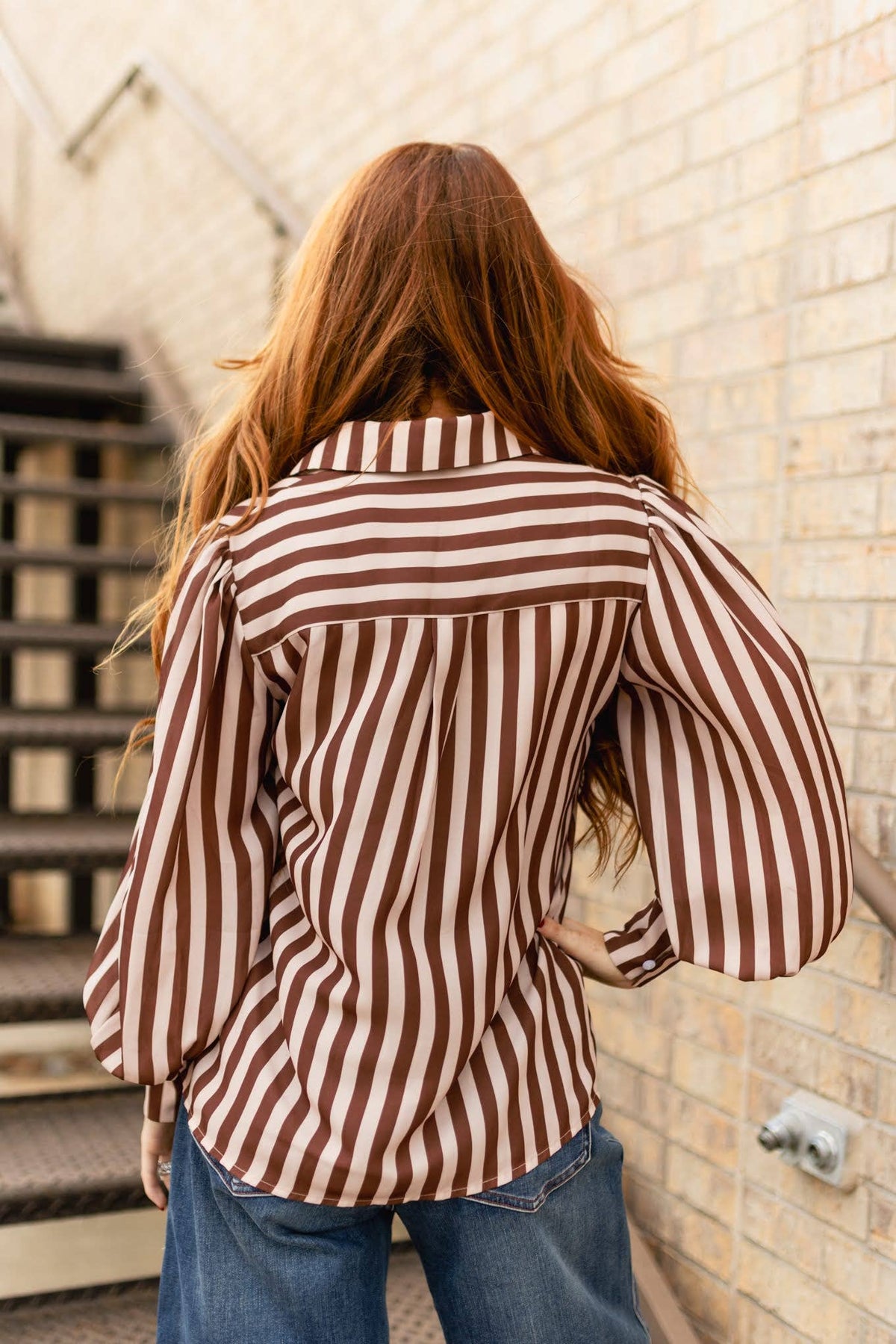 TAN BROWN STRIPED